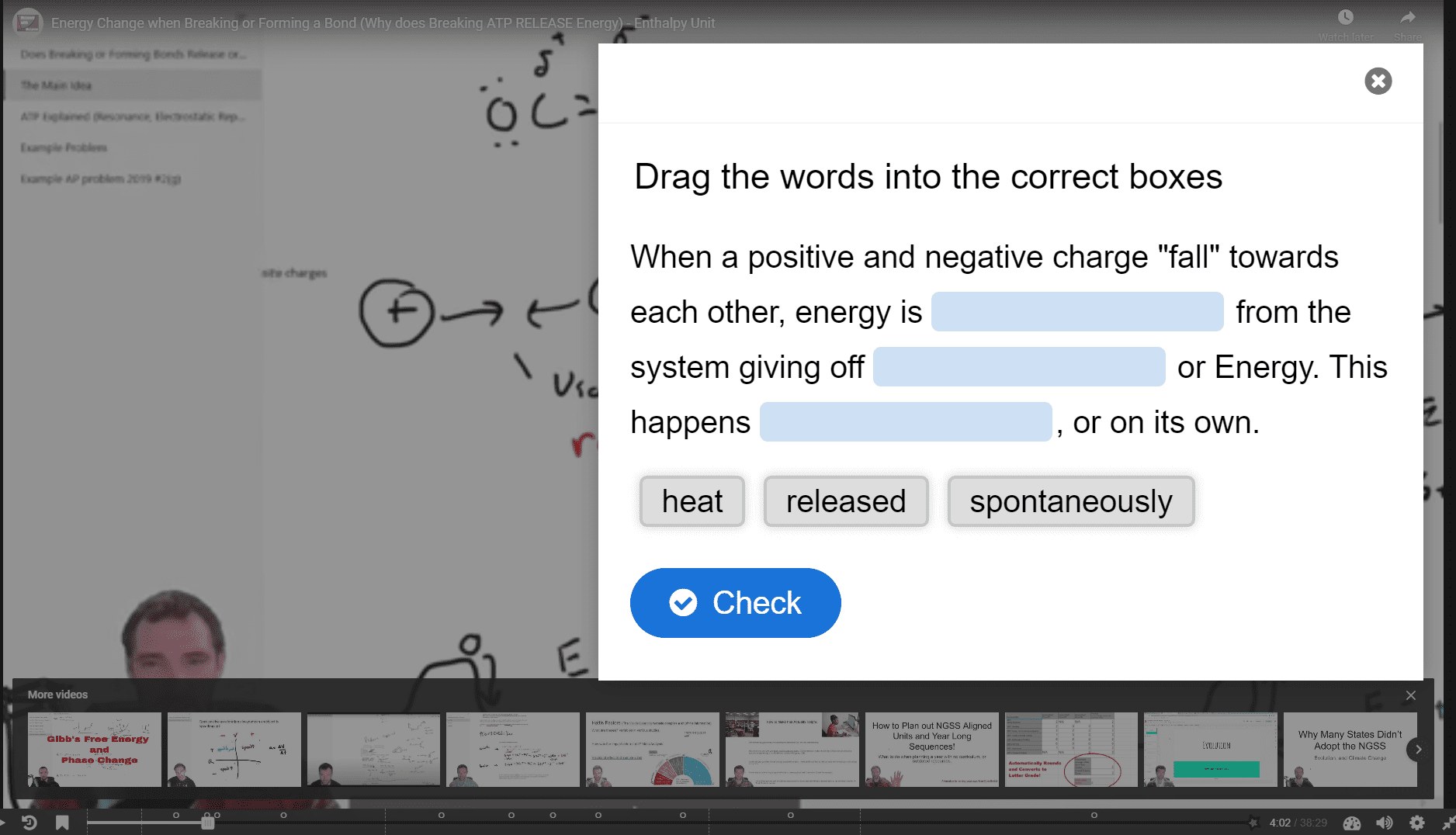 Thermodynamics Interactive Videos (Lumi/H5P)