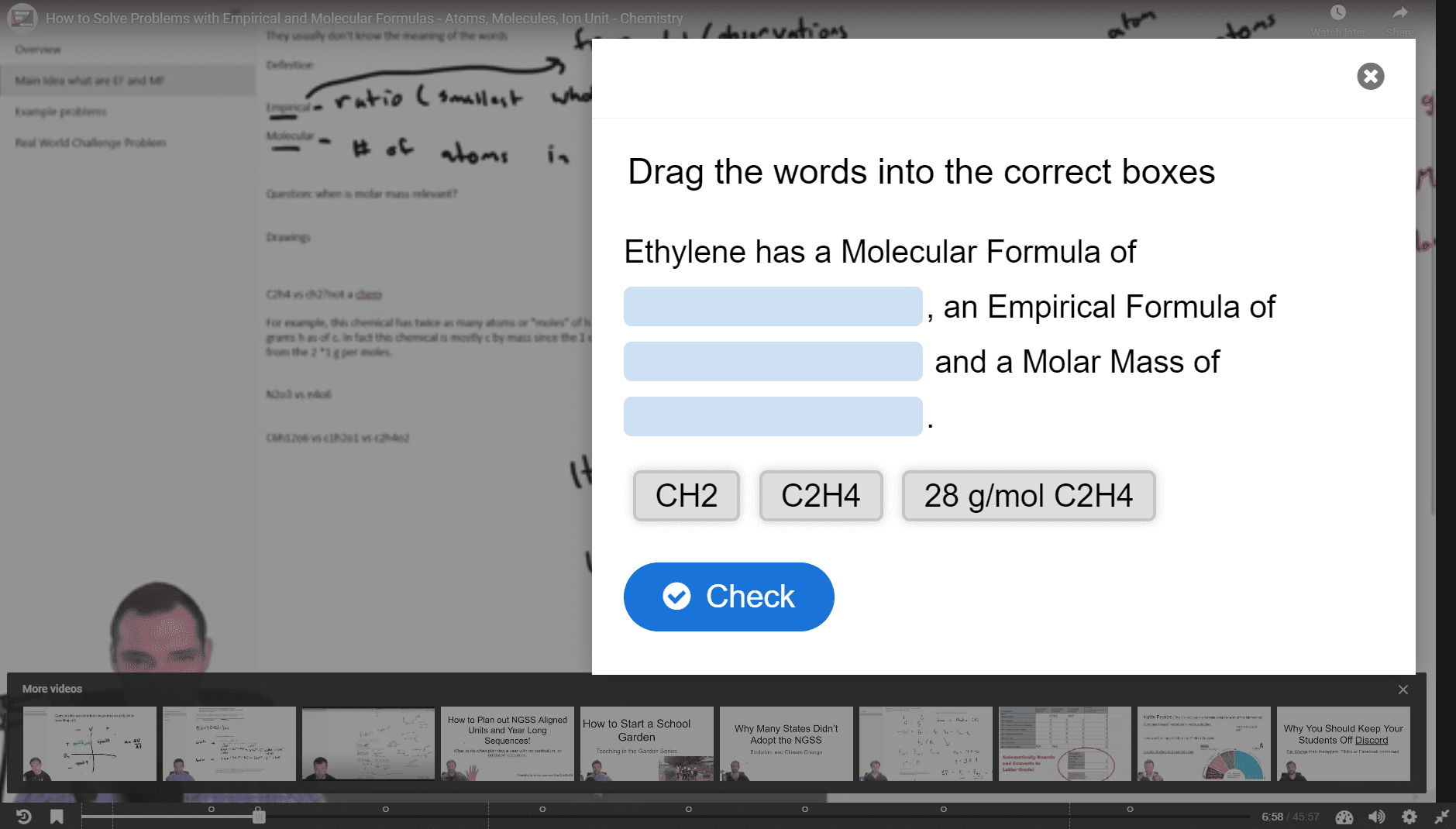 Atomic Structure and Properties Interactive Videos (Lumi/H5P)